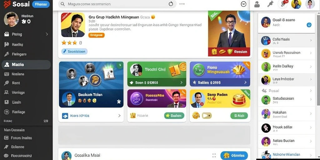 Fitur sosial untuk berbagi pengalaman bermain.