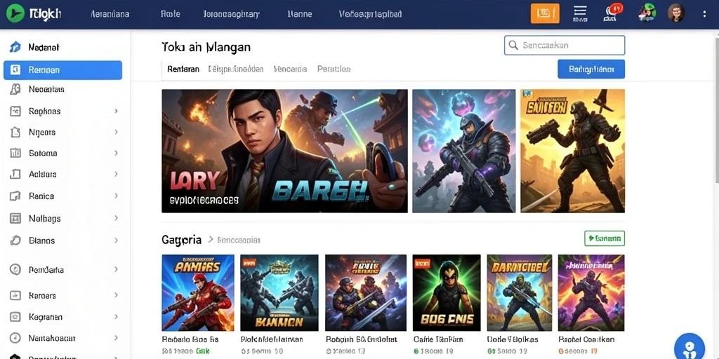 Menu navigasi yang mudah dan intuitif.