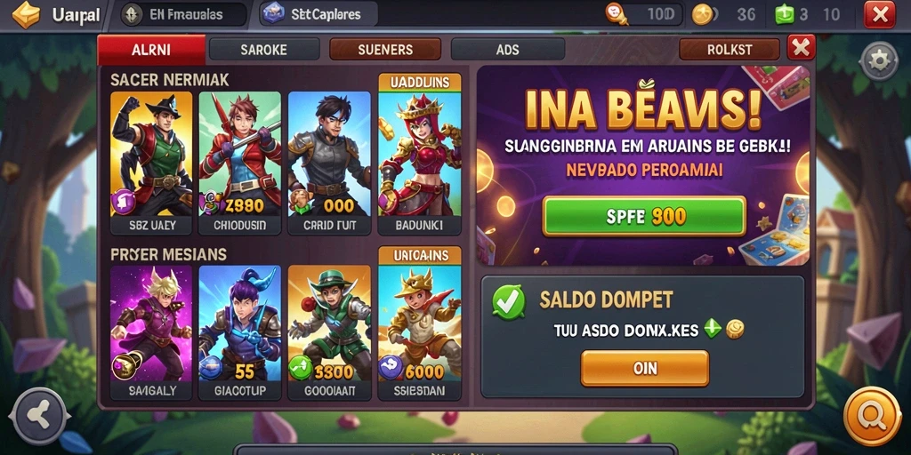 Karakter unik yang siap menemani petualangan Anda.