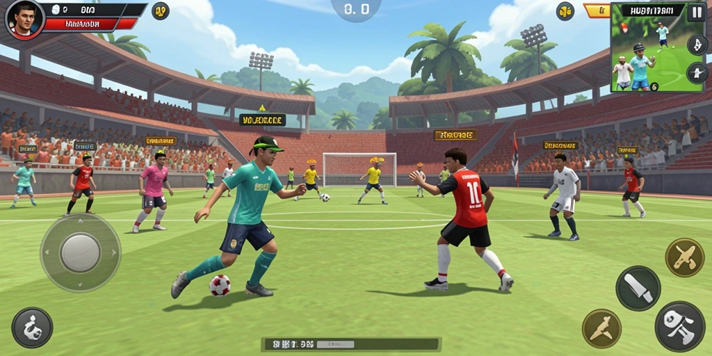 Fitur multiplayer yang memungkinkan bermain dengan teman.